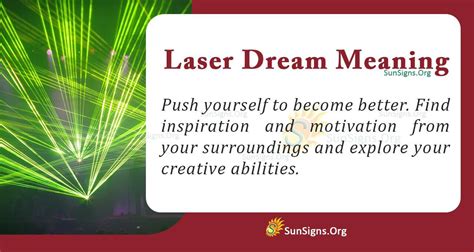 Understanding The Meaning Of Laser Dream Interpretation And Symbolism