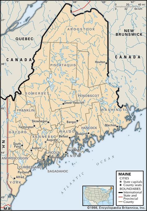 View Free Maps Of Maine Including Interactive County Formations Over