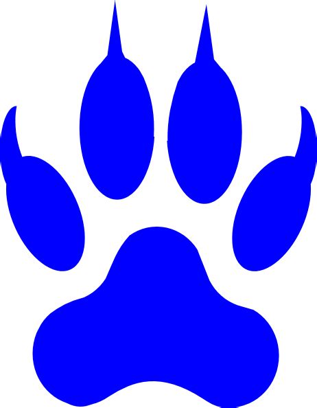 Cougar Paw Outline Print Clipart Best