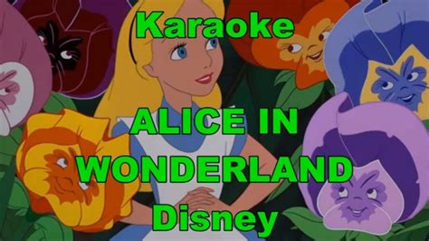 Karaoke Alice In Wonderland Text Lyrics Youtube