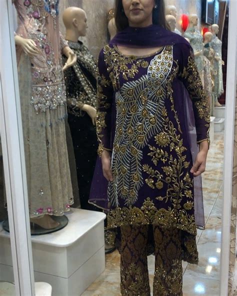 Mashallah Beautiful New Designs Arrived 7aatrang Long Sleeve Dress