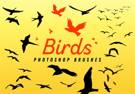 Free Photoshop Birds Brushes PsFiles