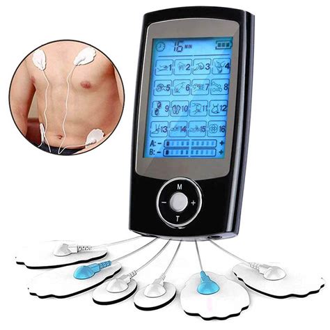 16 modes electric massageador body massager ems compex muscle stimulator tens electronic pulse