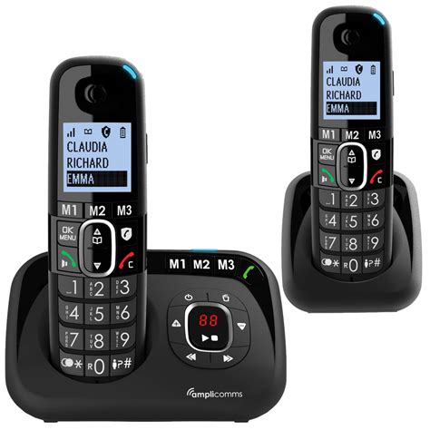Buy Amplicomms 1582 Cordless Big Button Phone For Elderly With Answer