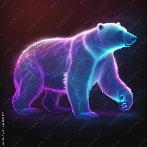 Polar Bear Animal Patronus Glowing Spirit Animal Apparition Patronus In