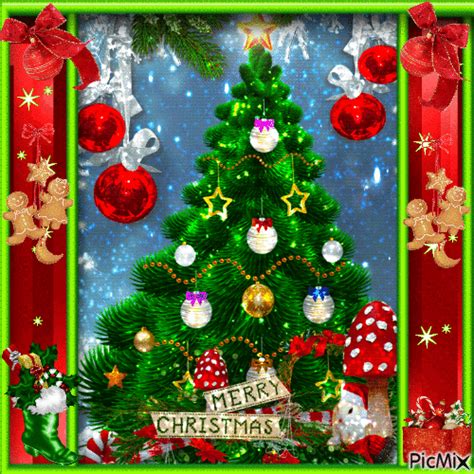 Merry Christmas Tree Animated  Merry Christmas Tree 