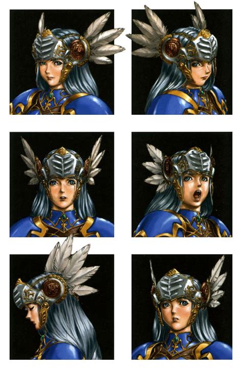 Lenneth Faces Characters And Art Valkyrie Profile Conceitual Arte