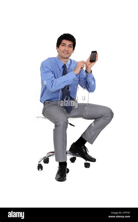 Man Sitting Chair Backrest Cut Out Stock Images Pictures Alamy