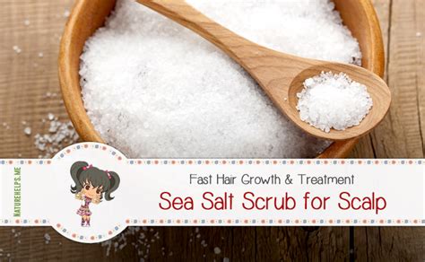 Salt Scrub For Scalp Treatment And Fast Hair Growth