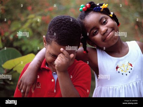 Portrait African American Siblings Stock Photo Alamy
