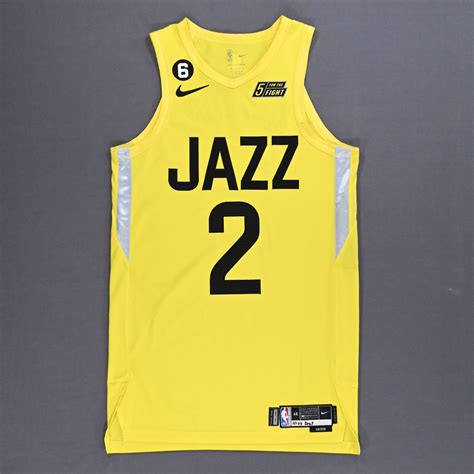 Collin Sexton Utah Jazz Game Worn Icon Edition Jersey 2022 23 Nba Season Nba Auctions