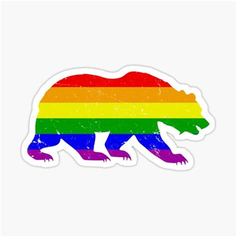 Gay Bear LGBT Flag Sticker For Sale By Sleazoid Redbubble