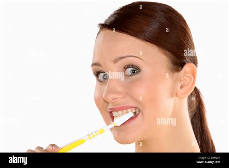 teen brush teeth cut out stock images and pictures alamy
