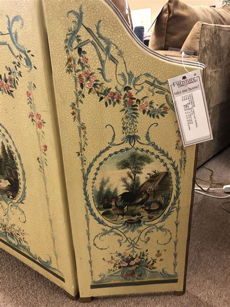 Hand Painted Fireplace Screen Delmarva Furniture Consignment