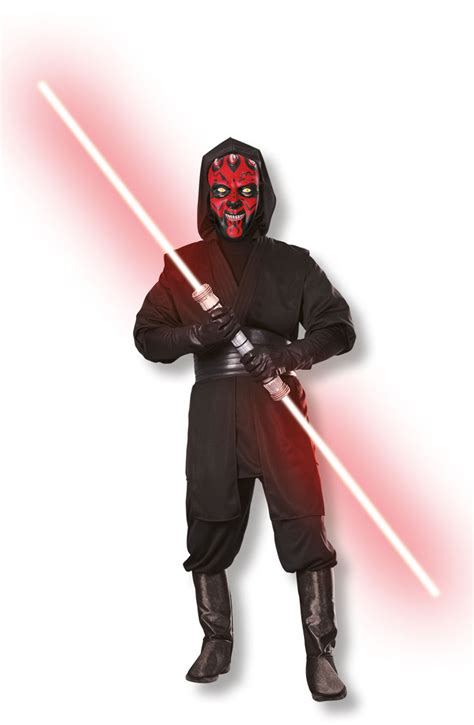 Darth Maul Adults Fancy Dress Halloween Star Wars Dark Side Villain