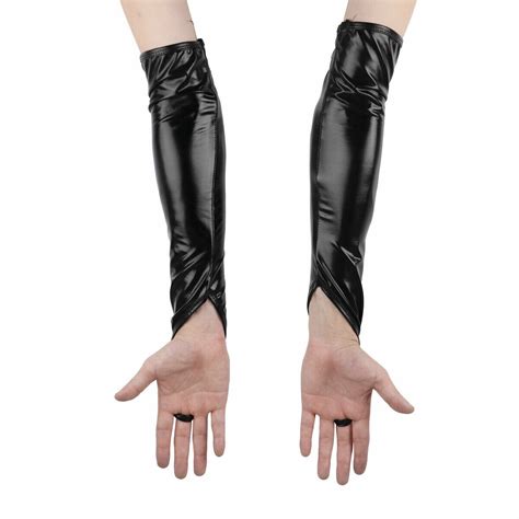 Faux Leather Fingerless Gloves My Private Style