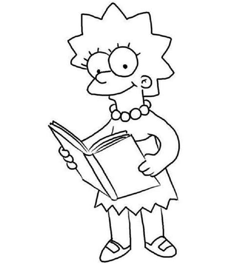 Lisa Simpson Coloring Pages Coloring Home
