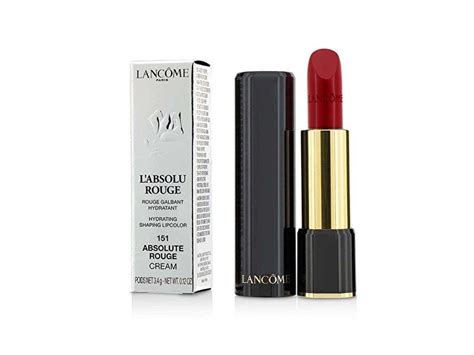 lancome l absolu rouge lip color 151 absolute rouge 0 12 oz 3 4 g ingredients and reviews