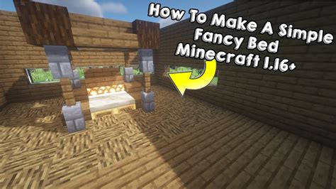 How To Make A Fancy Bed Minecraft 116 Youtube