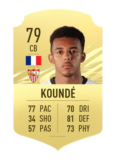 Koundé's price on the xbox market is 2,700 coins (24 min ago), playstation is 2,500 coins. Le top 25 des meilleurs jeunes sur FIFA 21 - Oh My Goal