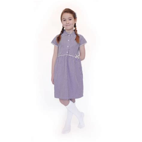 Organic School Uniform Gingham Summer School Dress Ecooutfitters