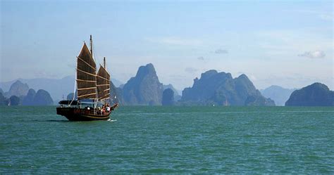 June Bahtra Sunset Dinner Cruise A Traditional Chinese Junk Phang Nga Bay Tour From Phuket