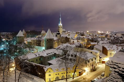 Photograph Fires Of Winter Old Tallinn By Aleksei Volkov On 500px