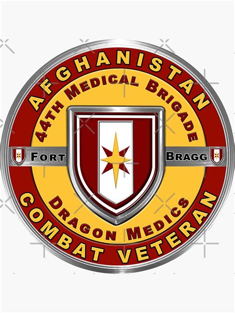 44th Medical Brigade Afghanistan Combat Veteran Sticker For Sale By