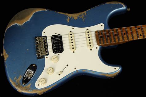 Fender Custom Shop 1960s Stratocaster Hss Heavy Relic Black Over Inca