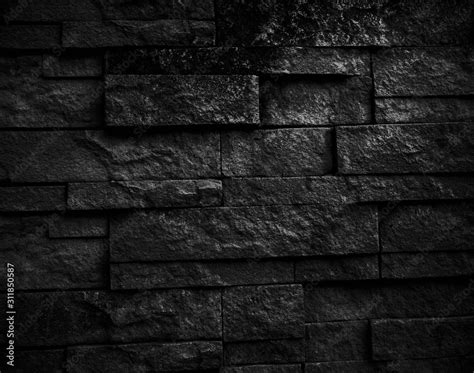 Black Stone Blocks Background Stones Texture The Wall Of Stonesblack