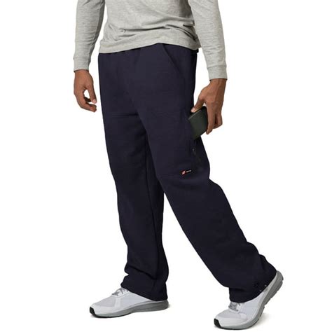 Vibes Mens Big And Tall Cargo Zipper Pocket Sweatpants Adjustable Bungee