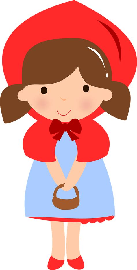 Download Little Red Riding Hood Cute Girl Royalty Free Stock