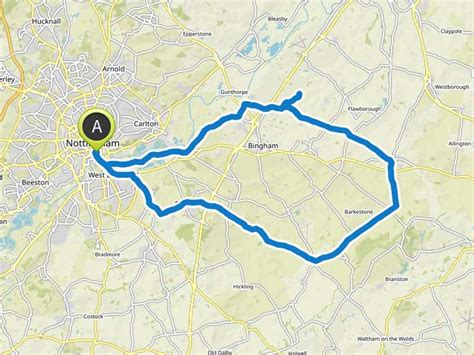 Belvoir Castle Gunthorpe Village Loop From Nottingham Road Ride