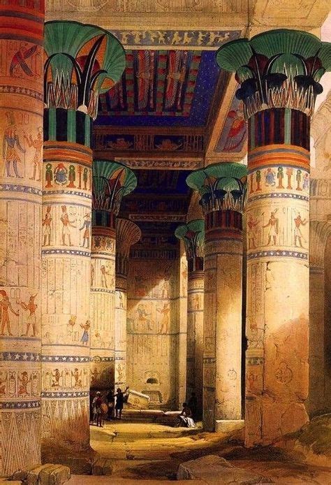 Print Of The Interior Of An Ancient Egyptian Palace By Charpentier