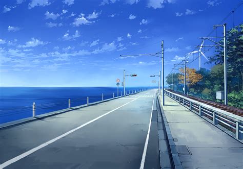 Anime Road Wallpapers Wallpaper Cave