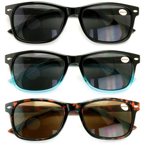 3 Pair Bifocal Sunglasses Readers For Men Women Outdoor Bi Focal Reading Glasses 1 25