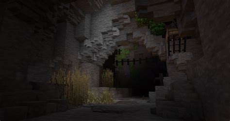Cave With 3d Models And Shaders In My Adventure Map Minecraft