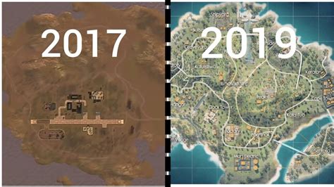 Get turn by turn directions. Evolution of the Free Fire Bermuda map(2017-2019) - YouTube