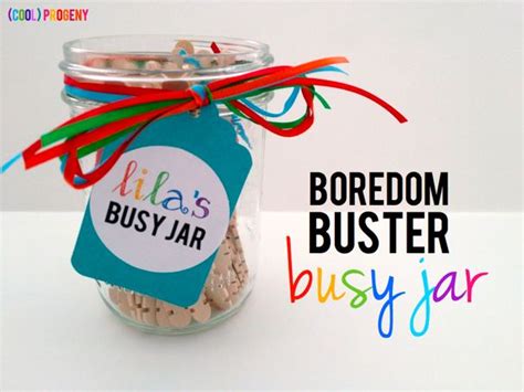 Boredom Buster Make A Busy Jar Cool Progeny