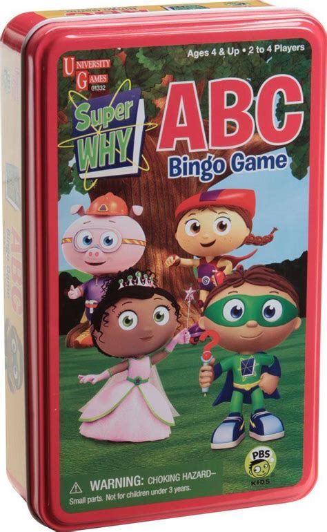 Super Why Bingo Game Toys And Games Super Why Abc Bingo