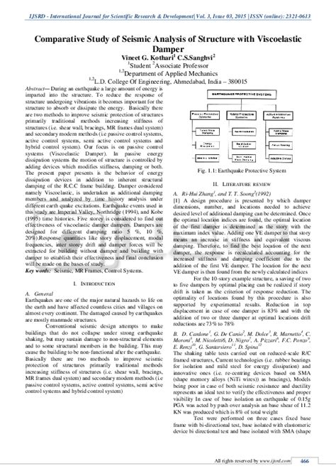 Pdf Comparative Study Of Seismic Analysis Of Structure With