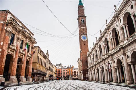 Piazza Dei Signori Covered In Snow Vicenza Italy Rossiwrites