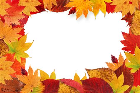 Fall Leaf Background Clipart Borders