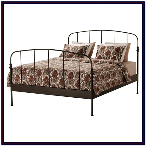 Iron Bed Frame Queen Ikea Bedroom Home Decorating Ideas M9qx3mpk1j