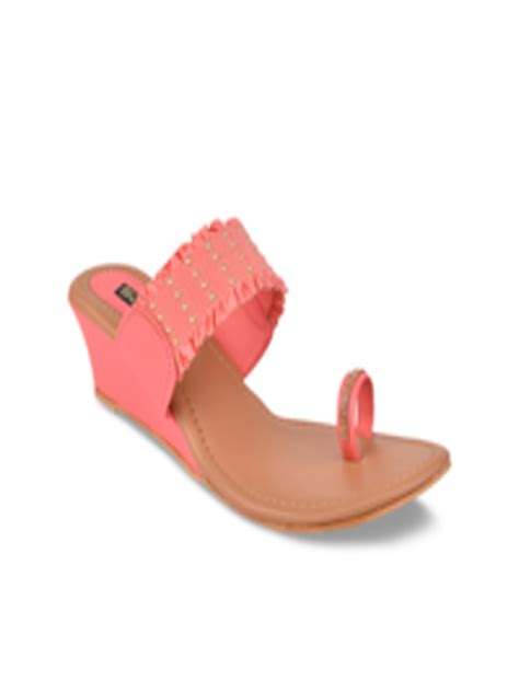 Buy Shoetopia Women Pink Solid Sandals Heels For Women 8256255 Myntra