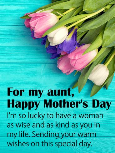 Happy mother's day card for aunt to loved ones on birthday & greeting cards by davia. Colorful Tulip Happy Mother's Day Card for Aunt | Birthday ...
