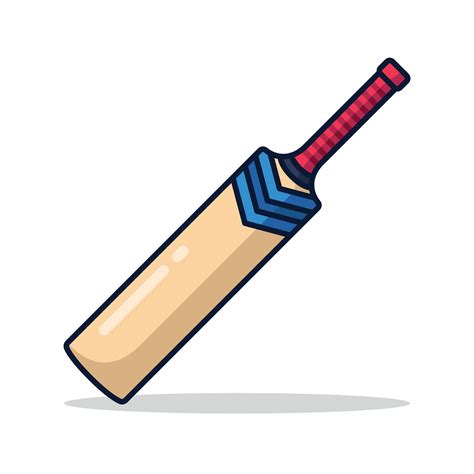 Cricket Bat Cartoon Style 16283763 Vector Art At Vecteezy