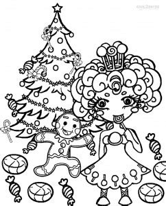 Cookies and candy cane for christmas coloring page. Printable Candyland Coloring Pages For Kids
