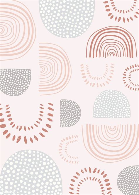 Download Premium Illustration Of Semicircle Patterned Doodle Background