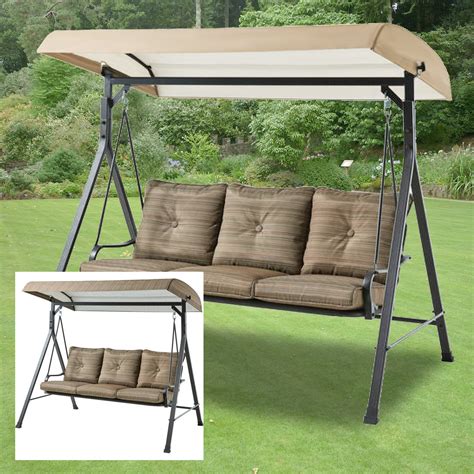Shop online for true fit replacement canopies for gazebos, pergolas, and swings; Replacement Cushion for Charleston Park Swing - Beige ...